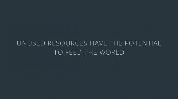 Unused resources have the potential to feed the world