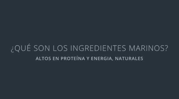 ¿Qué son los ingredientes marinos? 